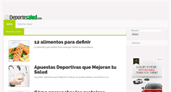 Desktop Screenshot of deportesalud.com