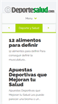 Mobile Screenshot of deportesalud.com