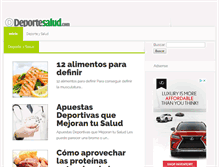 Tablet Screenshot of deportesalud.com